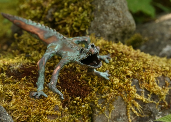 Click here to view Baby Crocodile with Green Patina by Natalie Brown